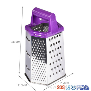6 In 1 professional stainless steel manual grater